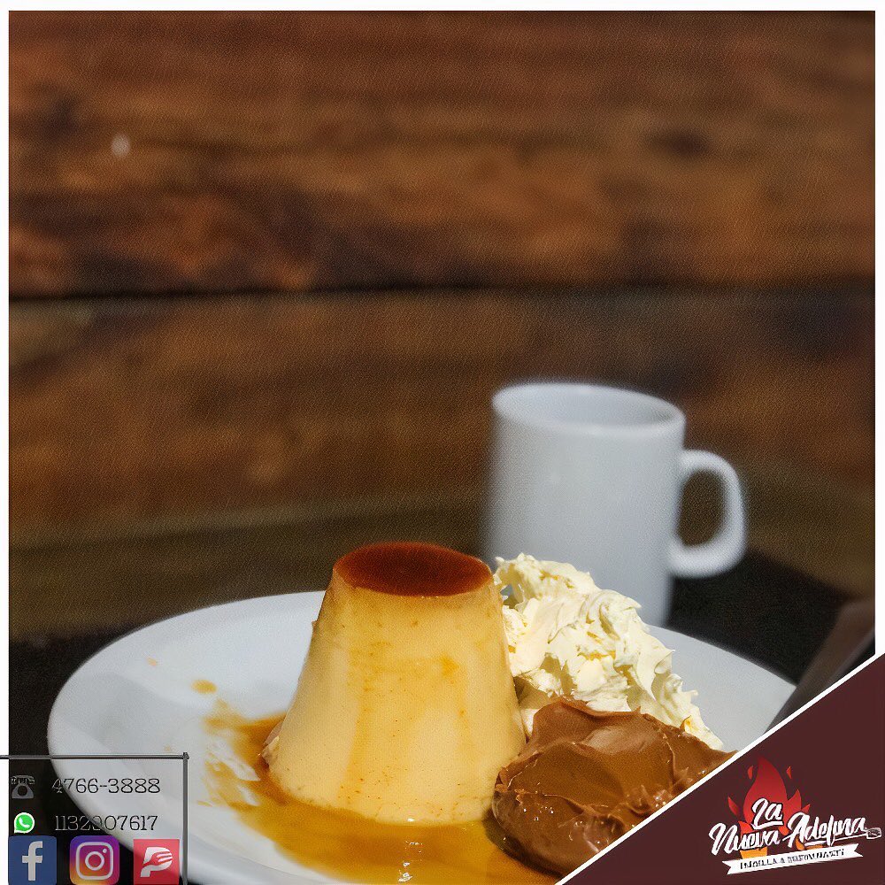 Postres argentinos en parrilla La Nueva Adelina Villa Adelina